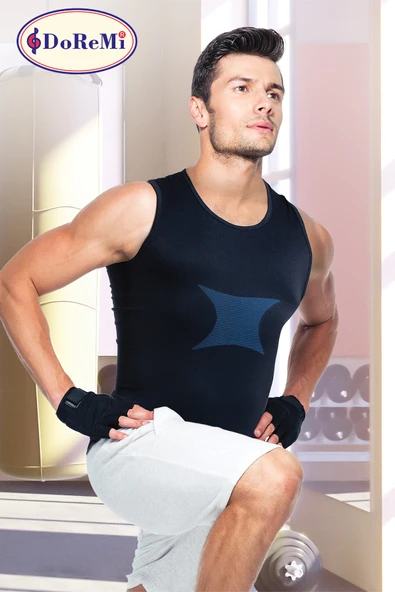 DoReMi Dikişsiz Erkek Antrenman Atleti - Resim 8