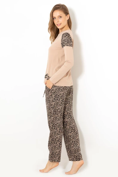 DoReMi Classical Desing Bayan Pijama Takımı - Resim 5