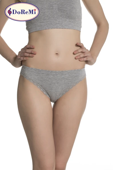 DoReMi Modal Dikişsiz Nefes Alan Terletmeyen Dantelli Kadın Slip Külot - Resim 8