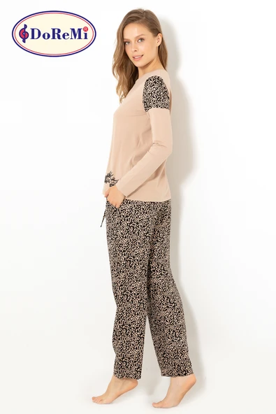 DoReMi Classical Desing Bayan Pijama Takımı - Resim 12