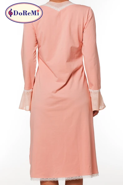 Doremi Uzun Kollu Penye Gecelik - Resim 7