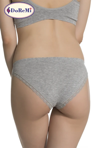 DoReMi Modal Dikişsiz Nefes Alan Terletmeyen Dantelli Kadın Slip Külot - Resim 12