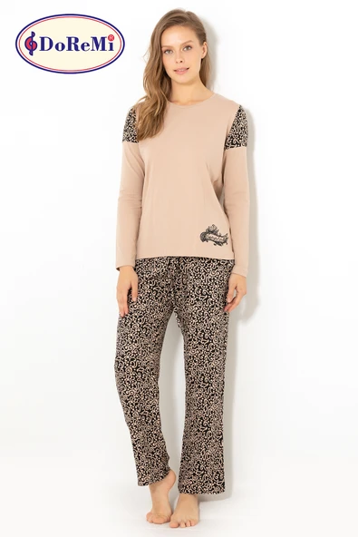 DoReMi Classical Desing Bayan Pijama Takımı - Resim 11