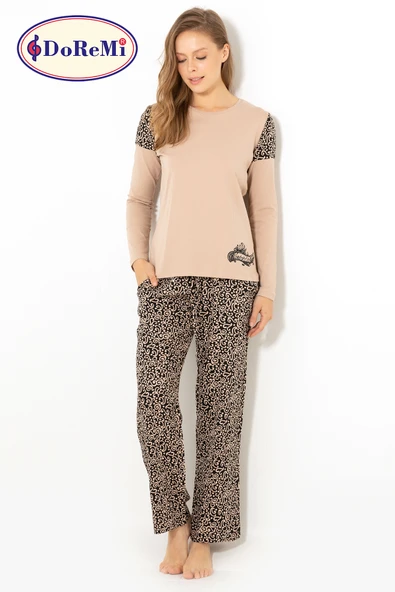 DoReMi Classical Desing Bayan Pijama Takımı ürün görseli