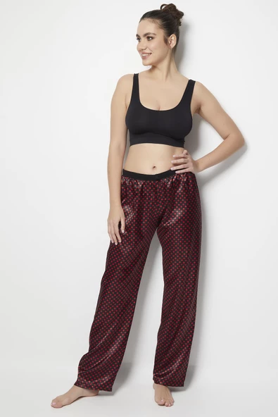 Miorre Puantiyeli Saten Pijama Altı - 6