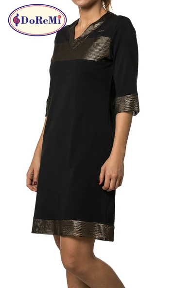 Doremi Black Gold Bayan Penye Gecelik - Resim 5