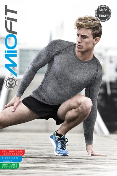 MioFit Erkek Active Wear Uzun Kollu Spor Tişört