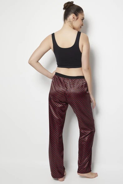 Miorre Puantiyeli Saten Pijama Altı - 4