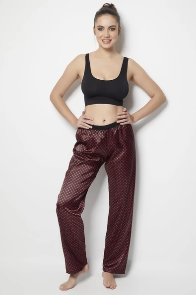 Miorre Puantiyeli Saten Pijama Altı - 5