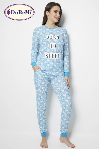 DoReMi Born to Sleep Bayan Pijama Takımı - Resim 11