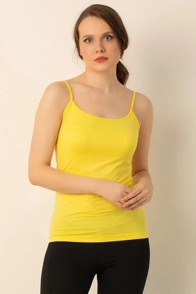 Miorre Bayan İnce Askılı Seamless Tişört - 6