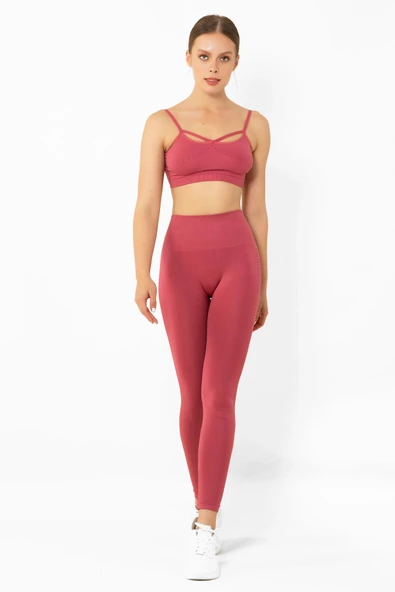 MioFit Yoga & Pilates Yüksek Bel Toparlayıcı Seamless Spor Tayt - 3