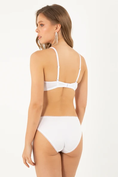 Miorre Dolgusuz Dantel Detaylı SütyenTakım - Resim 12