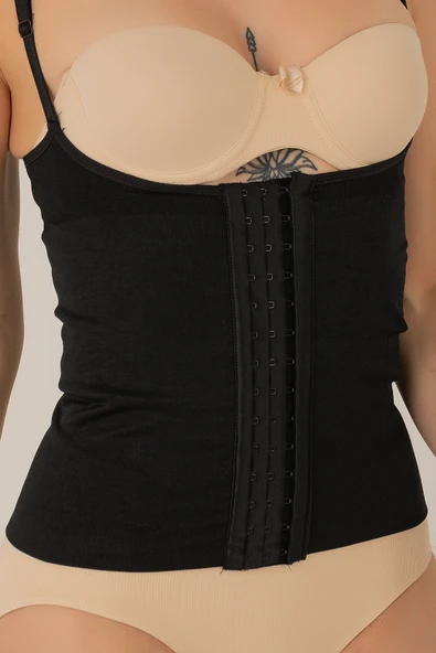 Miorre Askılı Agraflı Şekillendirici Bel Korse - Resim 6