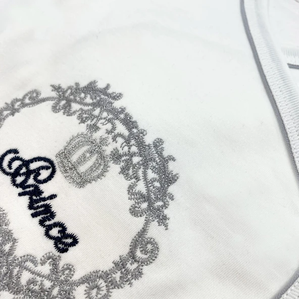 Sema Baby Prens Lüks 5 Parça Hastane Çıkışı Zıbın Seti - Lacivert - 2