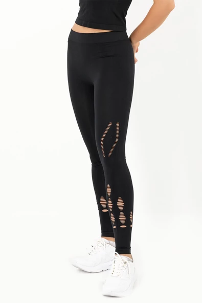 MioFit File Detaylı Seamless Spor Tayt - 6