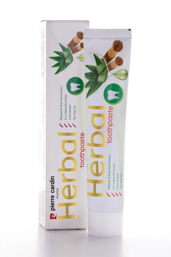 Pierre Cardin Aloe Vera & Misvak & Çay Ağacı Özlü Bitkisel Diş Macunu - 75 ml - 2