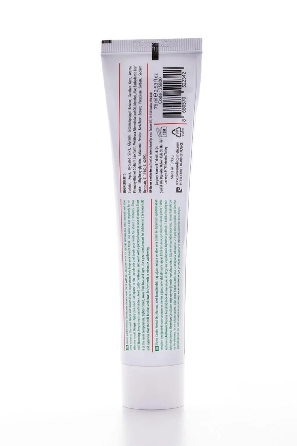 Pierre Cardin Aloe Vera & Misvak & Çay Ağacı Özlü Bitkisel Diş Macunu - 75 ml - 7
