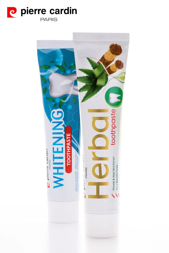 Pierre Cardin Aloe Vera & Misvak & Çay Ağacı Özlü Bitkisel Diş Macunu - 75 ml - 12