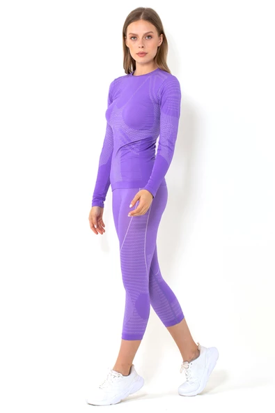 MioFit Kadın Energy Dry Fit Dikişsiz Spor Tişört - Resim 4