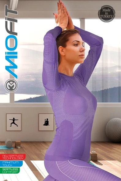 MioFit Kadın Energy Dry Fit Dikişsiz Spor Tişört - Resim 9