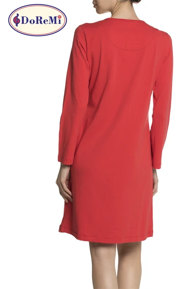 Doremi Uzun Kollu Penye Gecelik - Resim 12