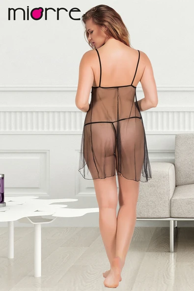 Miorre Big Size Mini Gecelik-863 - Resim 3