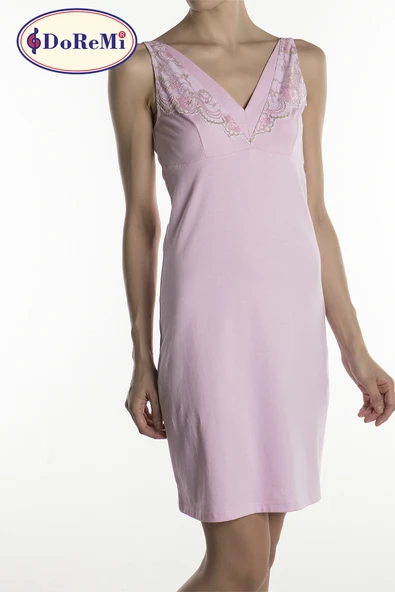DoReMi Lace Pink Gecelik - Resim 5