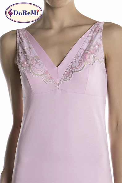 DoReMi Lace Pink Gecelik - Resim 9