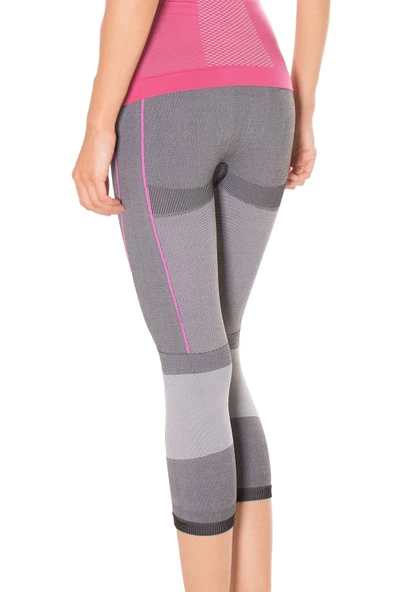 MioFit Power Short Yüksek Bel 3/4 Seamless Spor Tayt - 3