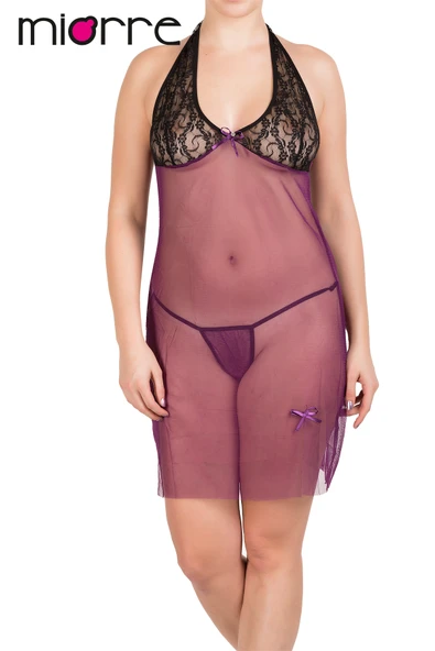 Miorre Big Size Mini Gecelik-862 - Resim 6