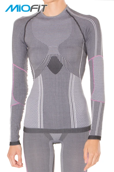 MioFit Kadın Running Power Fit Uzun Kollu Dikişsiz Spor Tişört - Resim 7