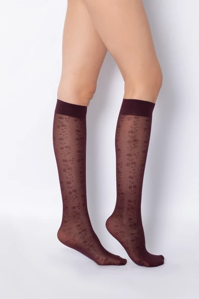 DoReMi Desenli Dizaltı Çorap Laverna - 3