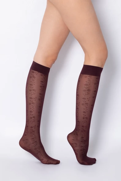 DoReMi Desenli Dizaltı Çorap Laverna - 7