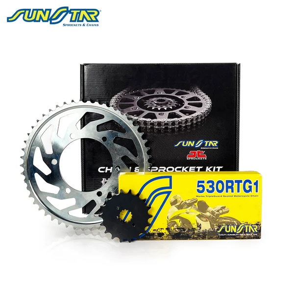 ZİNCİR DİŞLİ SETİ HONDA CBR 1000RR SP (1000 cc)  (2014-2016) / HONDA / CBR 1000RR SP / 1000cc / ZİNCİR: SUNSTAR 530RTG1 (Gold)-116 / ÖN-ARKA DİŞLİ: JT (16T-42T) / 2014-2015-2016