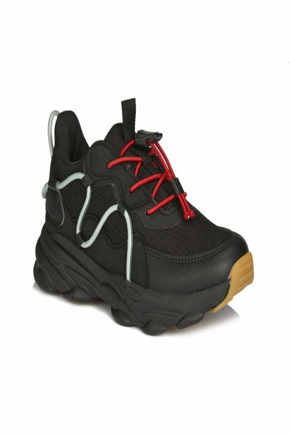Baxi Unisex Genç Siyah Sneaker