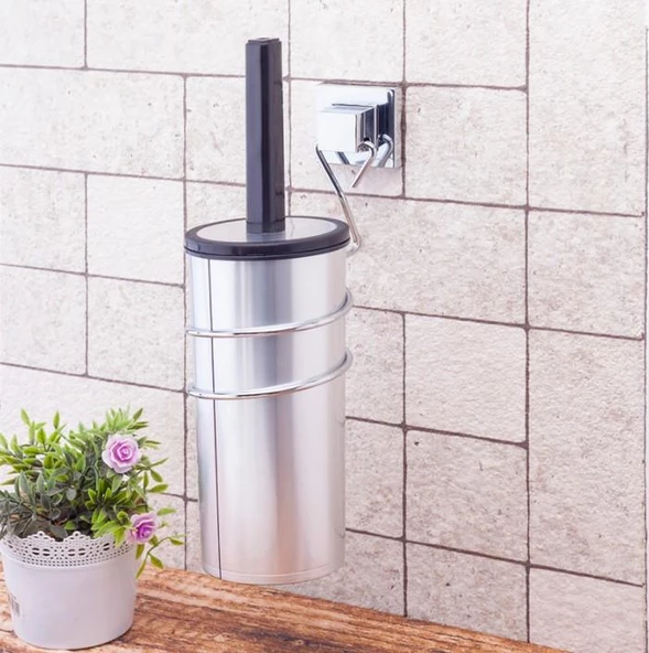 Geseus Yapışkanlı Klozet Fırçası Krom EF094 - 3