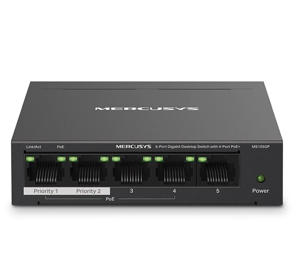 Tp-Link Mercusys MS105GP 5 Port Gigabit Switch