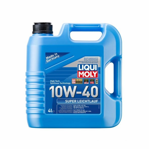 Liqui Moly Super Leichtlauf 10W-40 Motor Yağı 4 Lt (9504)