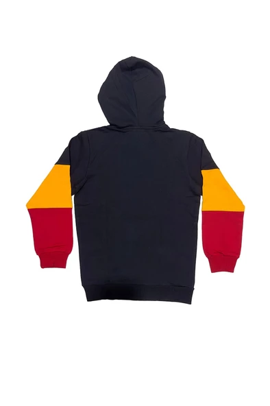 Galatasaray Orijinal Lisanslı Logo Siyah Kapüşonlu Çocuk Sweat Hediyelik Ahşap Kutulu - 4