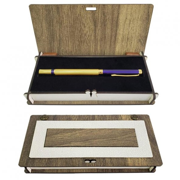 Ahşap Kutulu Roller Kalem ürün görseli 1