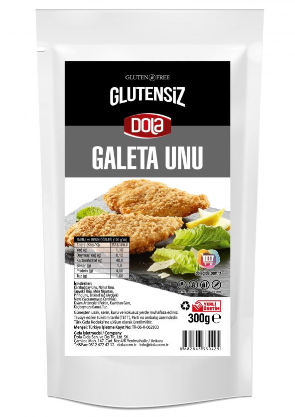 Dola Glutensiz Galeta Unu 300 Gr.