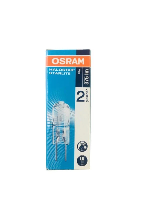 Osram 64425S 20W İğne Ayaklı Kapsül Halojen Ampul Sarı G4 Tasarruflu Dimlenebilir Ampul 12V - 2