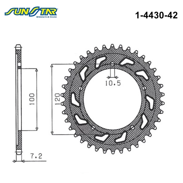 ARKA DİŞLİ / APRILIA / CAPONORD / 1200cc / (ORİJİNAL DİŞLİ SAYISI) / 2013-2014-2015-2016-2017
