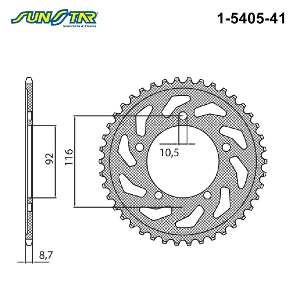 ARKA DİŞLİ / KAWASAKI / ZZR / ZX-14R / 1400cc / (ORİJİNAL DİŞLİ SAYISI) / 2006-2007-2008-2009-2010-2011-2012-2013-2014-2015-2016-2017-2018-2019-2020
