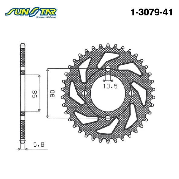 ARKA DİŞLİ / KTM / DUKE / 125cc / (DİŞLİ SAYISI : ORİJİNAL-4) / 2011-2012-2013
