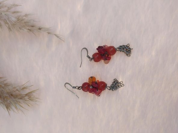 Hdmarketim Otantik Sallantılı Anadolu Temalı Doğal Taşlı Küpe ürün görseli