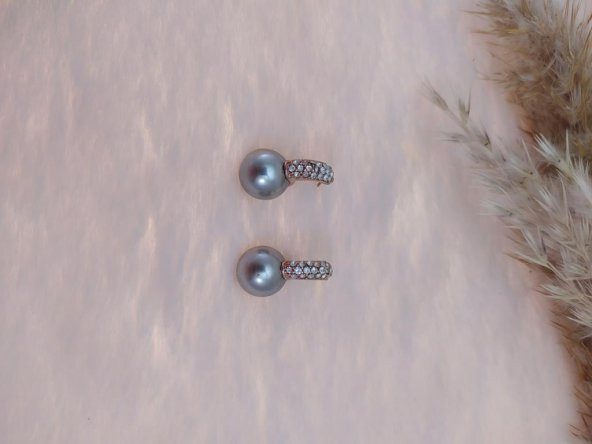 Hdmarketim Swarovski Taşlı İnci Küpe ürün görseli