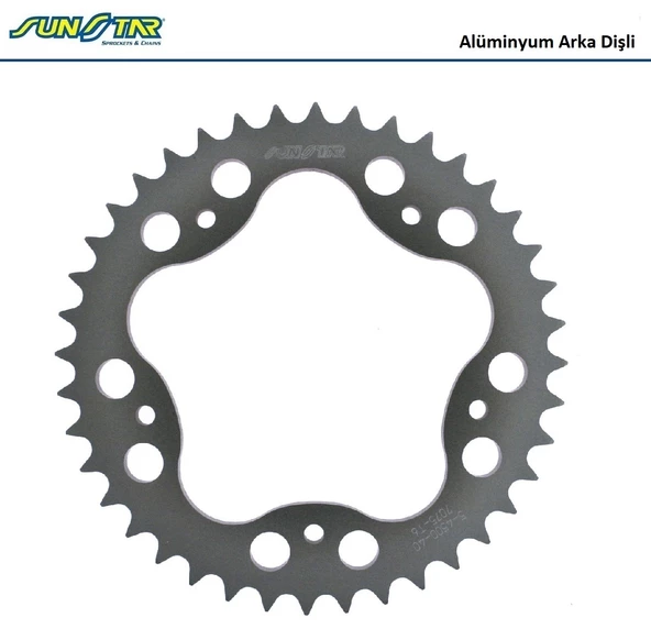 ARKA DİŞLİ ALÜMİNYUM / DUCATI / HYPERMOTARD / 796cc / (DİŞLİ SAYISI : ORİJİNAL+2) / 2010-2011-2012