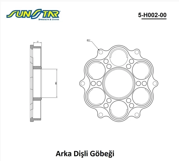 ARKA DİŞLİ GÖBEĞİ / DUCATI / 1098 / S / 1100cc / ALÜMİNYUM / 2007-2008